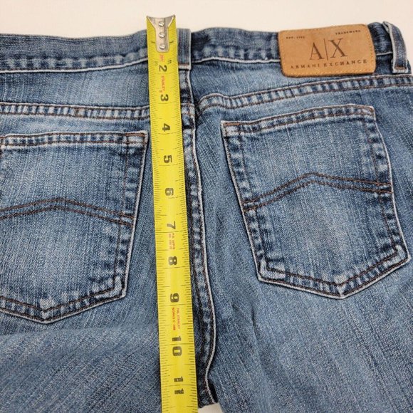 Armani Exchange Women's Denim Jeans Size 6 S (30x30) Straight Low Rise - Picture 5 of 7